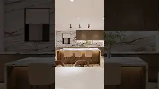 Luxurious Kitchen & Living room design in Melbourne Australia.
