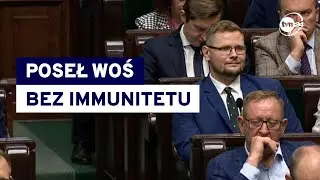 Sejm uchylił immunitet Michała Wosia @TVN24