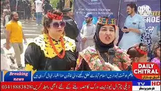 TV interview at chilam Joshi festival, bamburat KALASH, chitral, kpk, Pakistan