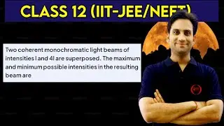 Two coherent monochromatic light beams of intensities I and 4I are superposed. The maximum and