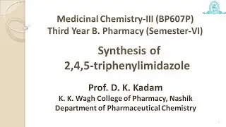 Synthesis of 2,4,5 triphenylimidazole
