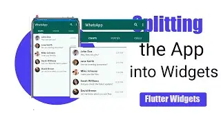 Flutter Tutorial: Splitting the App into Widget | Complete Tutorial