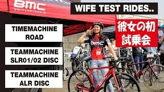 Her First Time Riding a Disc Road Bike - BMC SLR01 & Timemachine Road