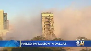 Leaning Tower Of Dallas: Implosion Fails To Take Down Entire Uptown Office Building