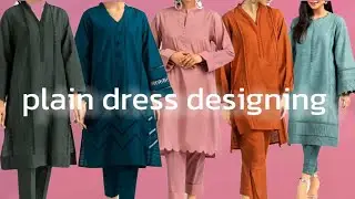 plain dress designing ideas | plain suit design | plain dress | plain dress 2025 @IJfashionworld