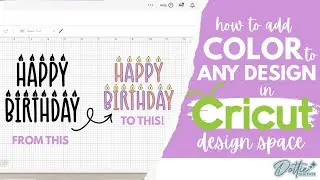 How to Add Colour / Split Up Any Design in Cricut Design Space