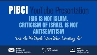ISIS is not Islam - Criticism of Israel is not antisemitism