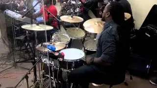 Marcus Thomas on drums