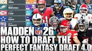 This Is How To Draft The Perfect Fantasy Draft Team on Madden 26 Franchise 4.0