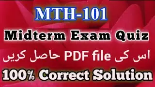 MTH101 midterm exam Quiz | #MTH101MidtermQuiz@mnheroboss9969