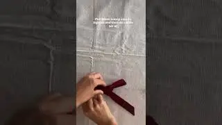 Как завязать идеальный бархатный бант!!