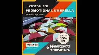 Promotional Umbrella with logo printing