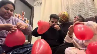 Birthday surprise😅#ballonchallenge #shorts #himachali #foryoupage #love #couple #comedy  