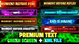 Troll Face Premium Text Pack | Green Screen + Alight Motion XML File 🗃️