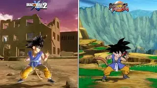 DBXV2 vs DBFZ : GT Goku Special Moves/Attacks Comparison! w/Mods