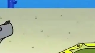Spongebob ascending glowing floating meme (wolves Kanye west)