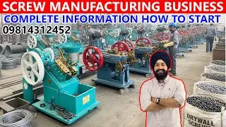 Full Automatic Screw Making Machine 😍👌 | Screw Making Machine Price | M: 9814312452 | Screw Business