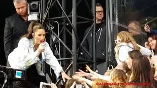 Demi Lovato performing Fall In Line at Newmarket Racecourse 9th June 2018