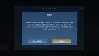 How to Fix Device or IP change in mobile legends