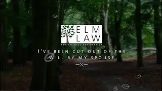Challenging a Will  - Cut Out of the Will By Your Spouse