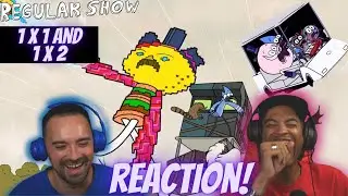 Regular Show 1x1 and 1x2  | The Power/ Just Set Up The Chairs | REACTION! *PILOT WEEK