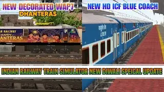 (IRTS) INDIAN RAILWAY TRAIN SIMULATOR NEW UPDATE NEW WAP7 LOCO & NEW HD ICF COACHS 