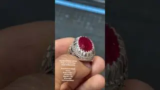 Beautiful Original African Ruby یاقوت silver rings  #ruby  #silver #ring