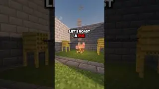 Pig Roast 🐖 #minecraft #minecraftbuildingtutorial #minecraftguide #minecrafthowto #foryou