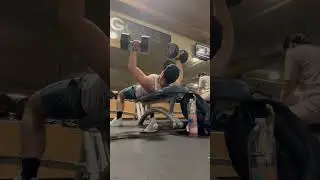 75LB DUMBBELL BENCH #gym #motivation #workout #chestday #bench #viral #shorts #explore