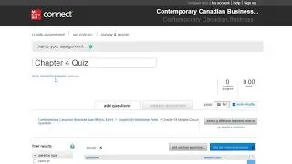Building an Assignment Part 1: Selecting Questions