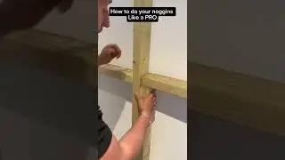How to do your noggins like a pro! Do you do yours straight or staggered #how #woodwork #carpentry