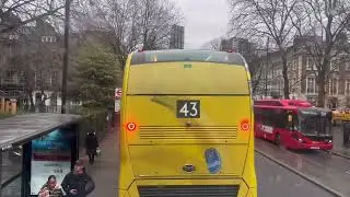 London Bus Ride; Euston Bus Garage to Old Street / London Bus Tour (4K HDR) / London Bus Route 205