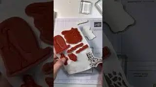 Stampin Up//Mount Your Cling Stamp Sets//Add Stickers to Red Rubber Stamp Sets//#Shorts