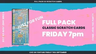 Classic Full Pack Live With The Pink Ninja #scratchcards #newscratchcards #close2seven #Thepinkninja