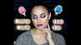 Cotton Candy Halo Smokey Eye w| Ombr&egrave; Purple Lip