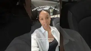 Day in the life fabric sourcing trip for my curly hair accessories business pt.1 ✨➰