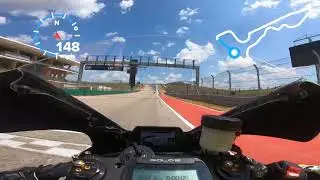 ONBOARD: Yamaha R1 Chasing Ross at COTA, Advanced group 2019