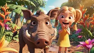 Five Little Warthogs Root Root Root | Nursery Rhymes for Kids & Baby Songs