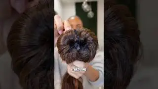 REVERSE drawstring ponytail? 🤔 SUBSCRIBE for more glam hacks #hairstyle #grwm #ponytail
