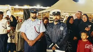 وزارة الداخلية تنظم طابور شرطة البحرين في القرية التراثية بالمحافظة الجنوبية احتفاء بالأعياد الوطنية