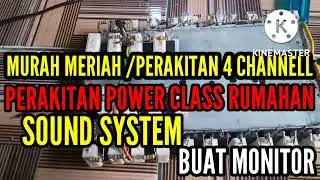 PERAKITAN   POWER 4 CHANEL SEDERHANA@wawantekhnik111