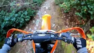 Fast, Technical single Track Trail - Dirt Biking On Vancouver Island