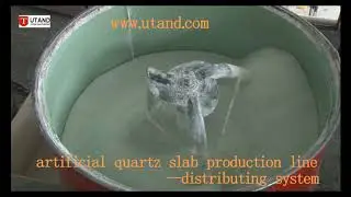 engineered quartz stone production line---distributing system,running quartz stone production line