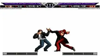 [KOF Mugen] Kyo Clone-57 and Iori Clone-42 (Style KOF XV)  Special double K.O.  ||1080P 60 FPS