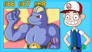 MACHOP, MACHOKE & MACHAMP - Pok&eacute;mon Speed Drawing - @Crunchlins