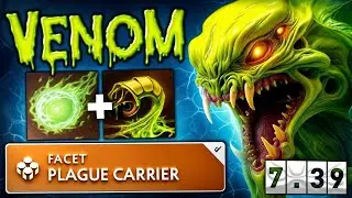 7.39d Venomancer New Facet is OP🔥🔥🔥Insane Worn Damage | Dota 2 Gameplay