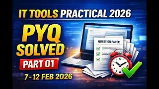 O Level IT Tools Practical 2026 🔥 Previous Year Paper Solved | Part 01 | Exam Feb 7–12