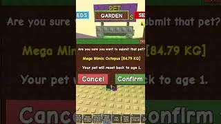 GROW A GARDEN MEGA TITAN MIMIC OCTOPUS PET MUTATION RESULT PART 1 #roblox #growagarden