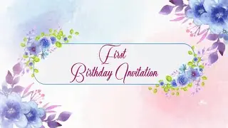 First birthday invitation status | latest birthday invitation video status 2025