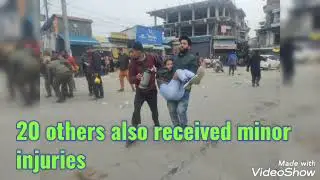 Cop among 21 received minor injuries in Srinagar blast . #srinagarattack #grenade #kashmir